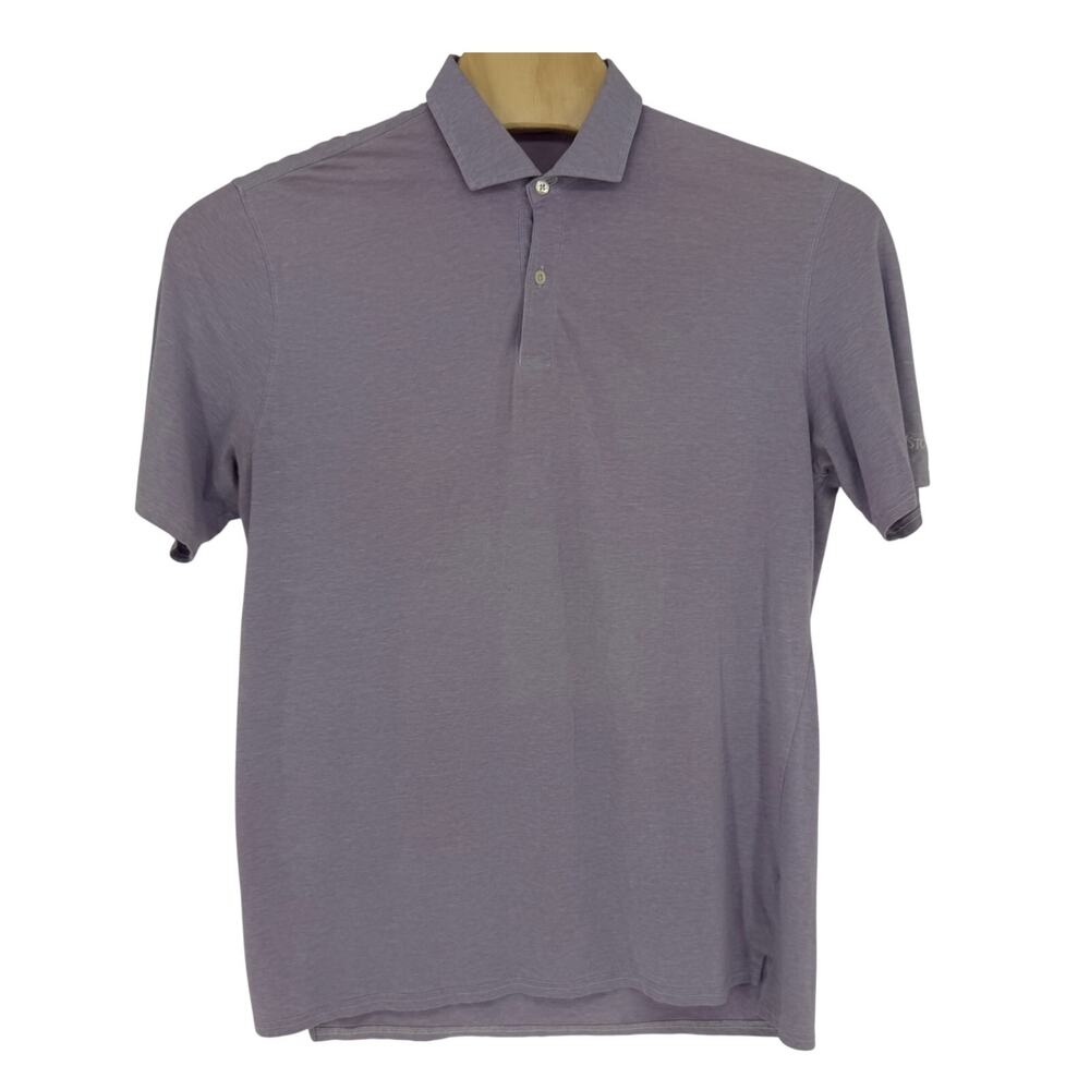 Holderness & Bourne Golf Polo XL Hilton Regal & White "OLDE STONE" Embroidered